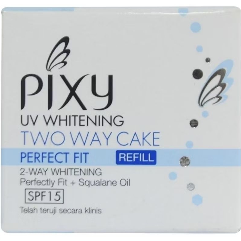 Pixy UV Whitening Bedak Wajah Two Way Cake Perfect Fit Natural Beige Refill