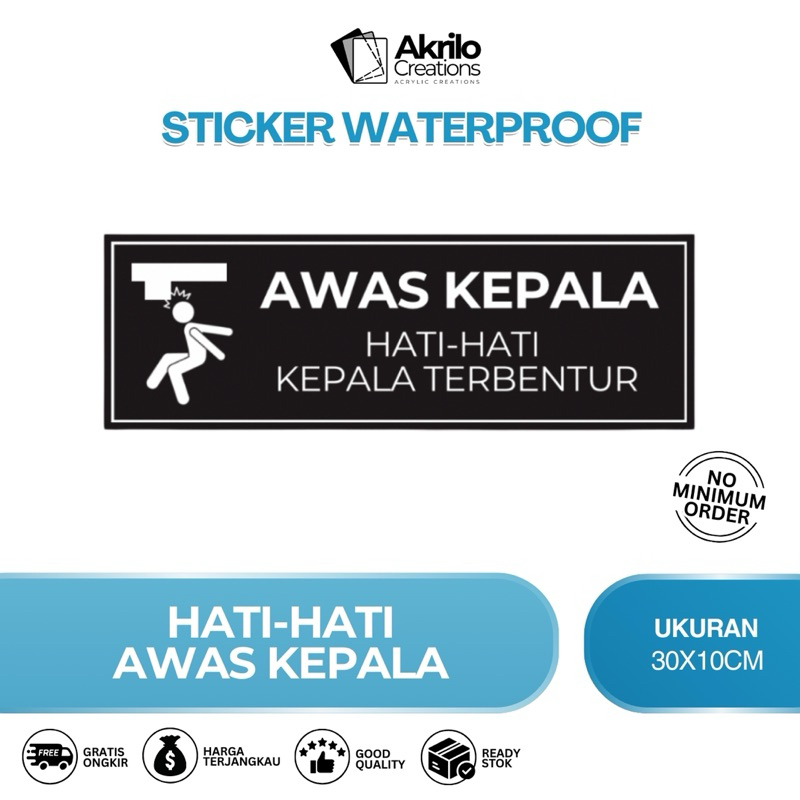 

STIKER AWAS KEPALA KEBENTUR V2 | STIKER PETUNJUK AWAS KEPALA KEBENTUR V2 | STIKER VINYL TAHAN AIR
