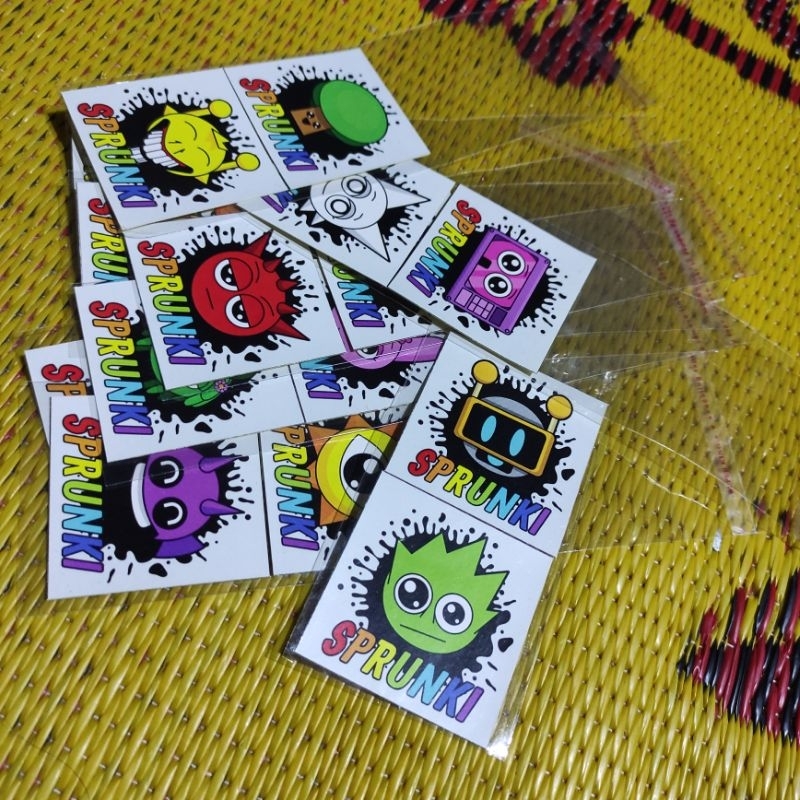 

Sticker Sprunki Siap Dijual Lagi isi 2pcs
