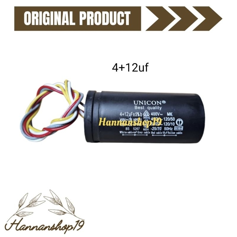 Kapasitor mesin cuci 2 tabung Aqua - Capasitor mesincuci 2 tabung Aqua