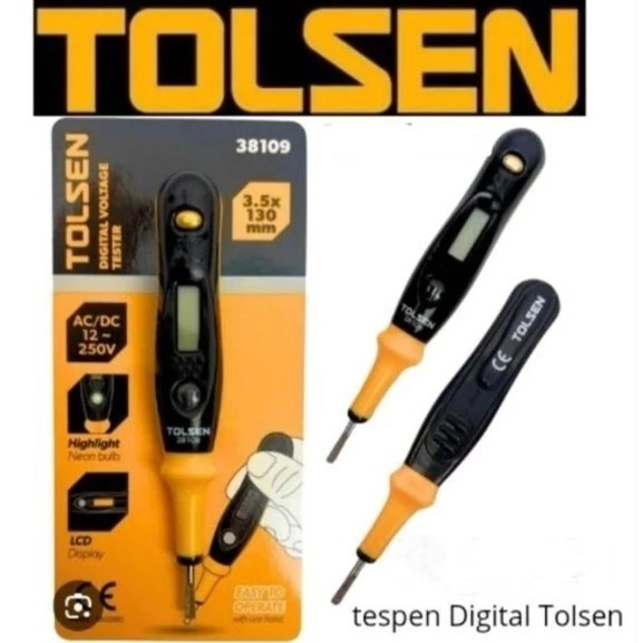 Alat Uji Voltase Digital/Digital Voltage Tester Merk Tolsen