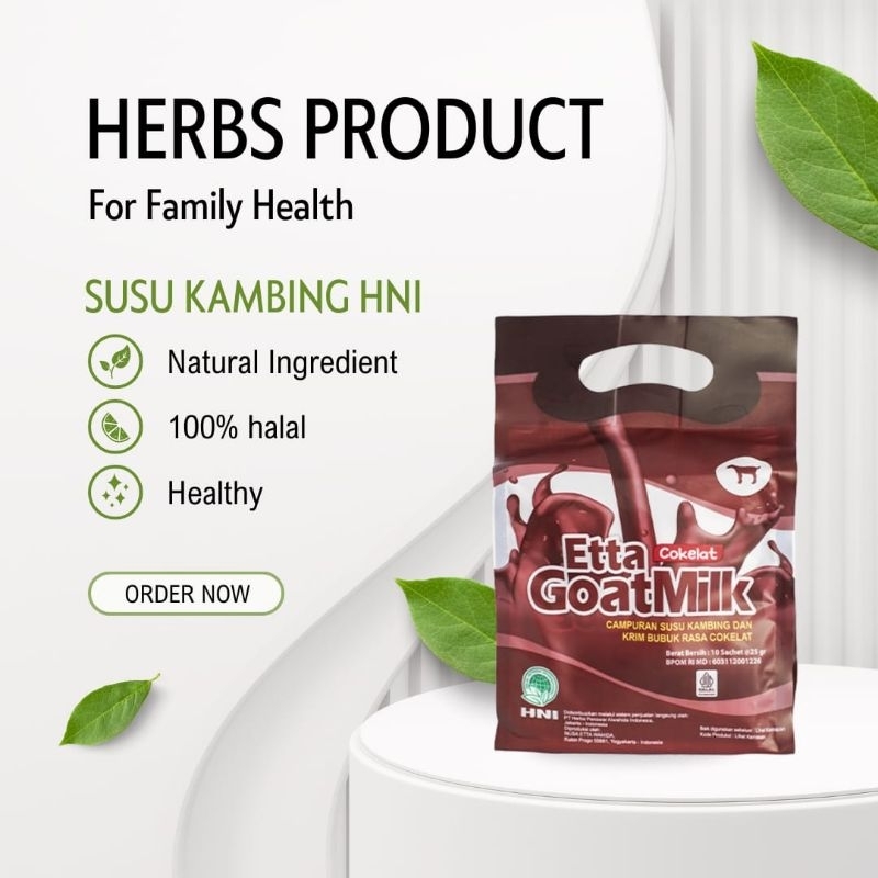 

HNI Susu Kambing cokelat Etta Goat Milk cokelat