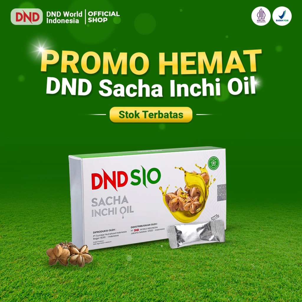 PROMO HEMAT DND SIO-Sacha Inchi Oil-Omega 369 - Bantu Atasi Diabetes dan Kolesterol - 15 Sachet