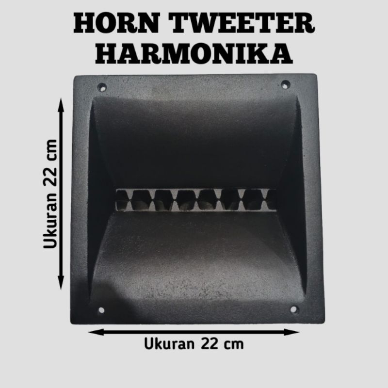 HORN TWETER LINE ARRAY HARMONIKA 22X22 CM BAHAN DIRAL MULTI DRAT BAUT