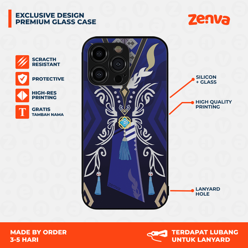 Genshin Impact Case Cosplay Yelan - Custom Case Yelan Genshin Impact