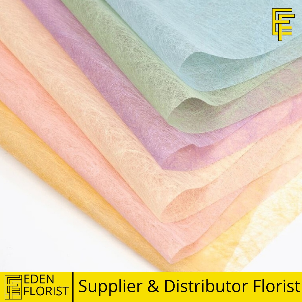 50 Lembar Kertas Buket Tisu Tissue Flower Wrapping Paper Packing Hampers COD SF30