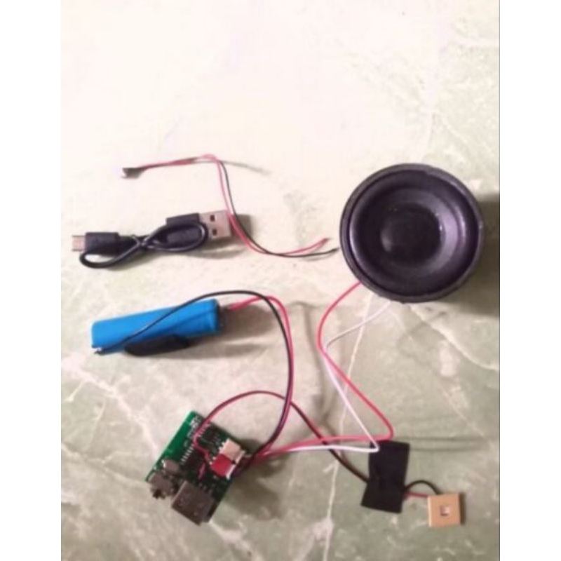 Paket Komplit rakitan Music JBL modul mp3 Bluetooth memory card usb plus speaker 2 inchi 1pcs,kabel 