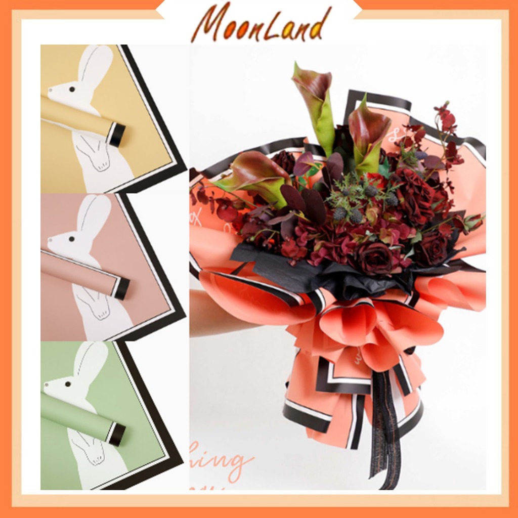 

Kertas Buket Bunga Cellophane motif kelinci Flower Wrapping Paper KB6127