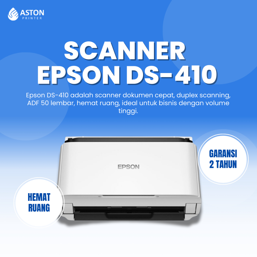 Scanner Epson WorkForce DS-410 - Scanner A3 ADF Duplex