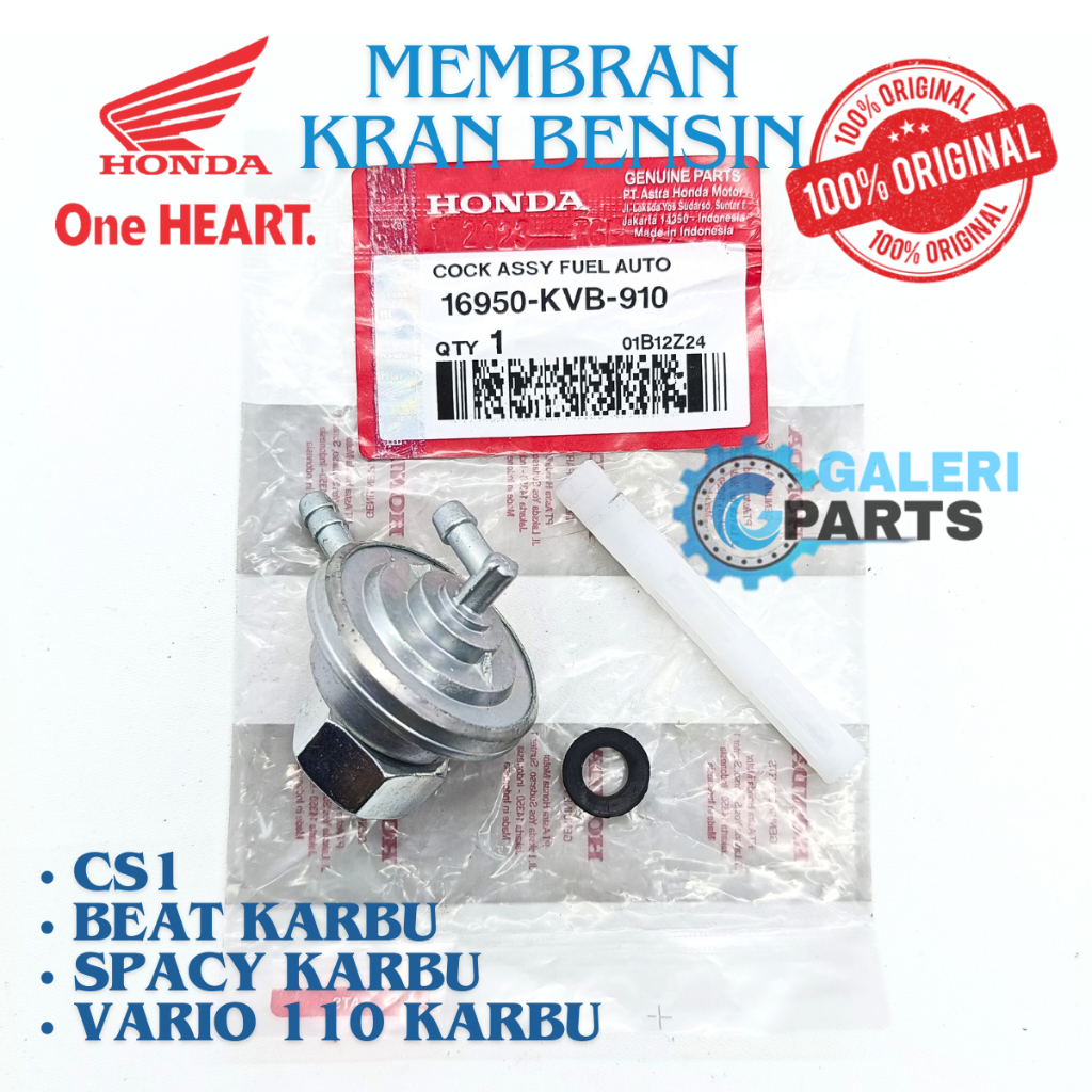 Membran Kran Bensin Asli Original Honda Ori HGP CS1 BEAT KARBU SPACY KARBU VARIO 110 KARBU Ori HGP