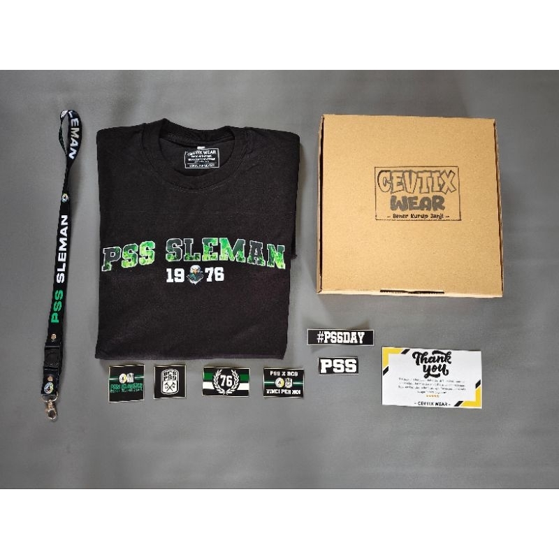 Kaos PSS Sleman 1976 Icon Elang free lanyard, sticker, box premium
