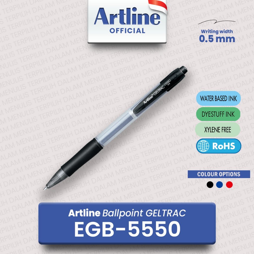

ARTLINE Ballpoint Pen Geltrac Pulpen Gel 0.5 mm EGB-5550 - 1 pcs