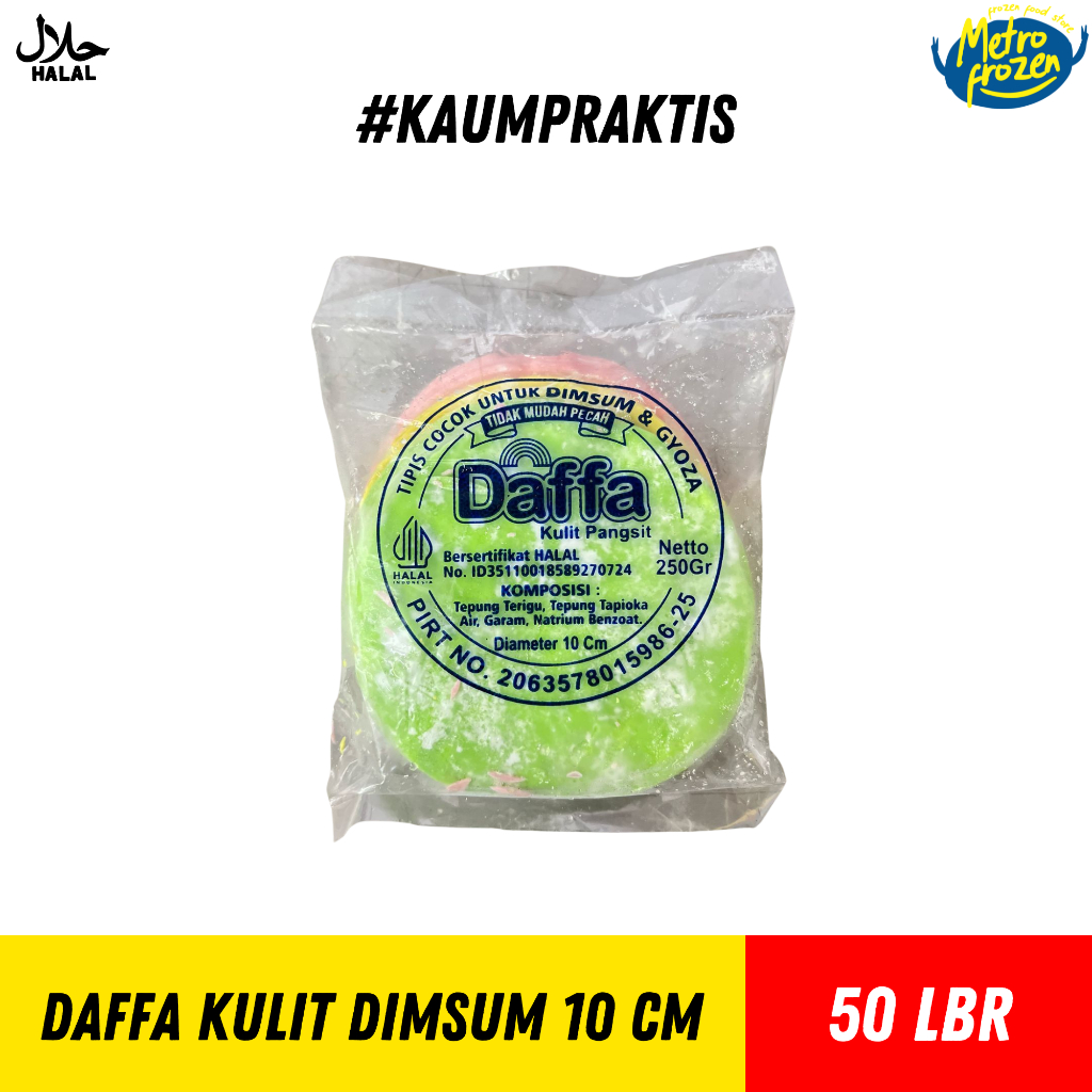 

DAFFA Kulit Dimsum Besar Warna 10cm