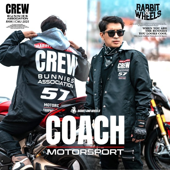 Jaket Rabbit and Wheels Coach Motorsport
