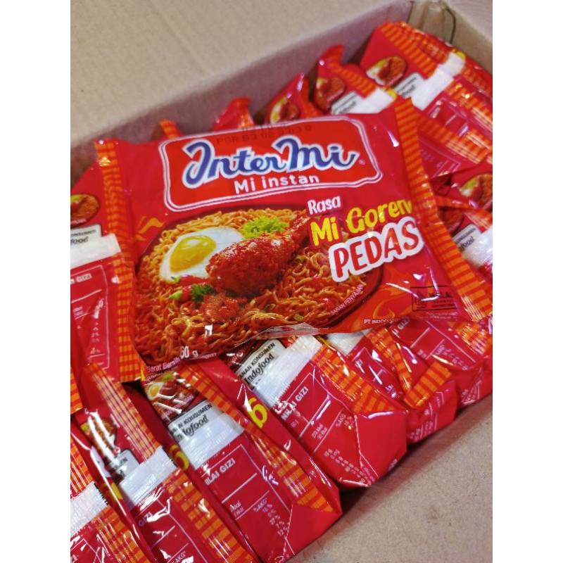 

(40PCS/1DUS) MIE INTERMI Mie Instan Goreng Pedas