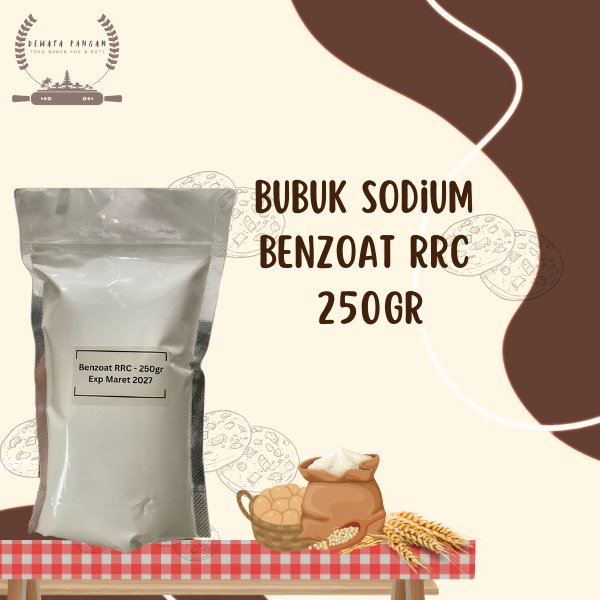 

Sodium Benzoat RRC / Natrium Benzoat / Pengawet Makanan dan Minuman Kemasan 250gr