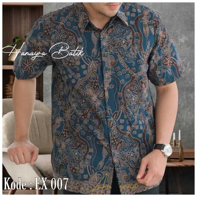 BATIK HAMAYRA || Kemeja Batik Pria Lengan Pendek Premium