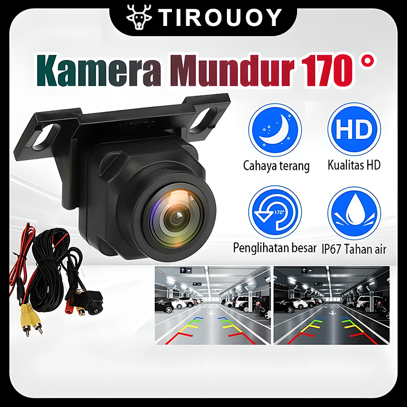 Kamera Mundur Parkir Mobil Kamera Belakang Mobil Universal HD 170 Derajat Waterproof Mundur Mobil Ni