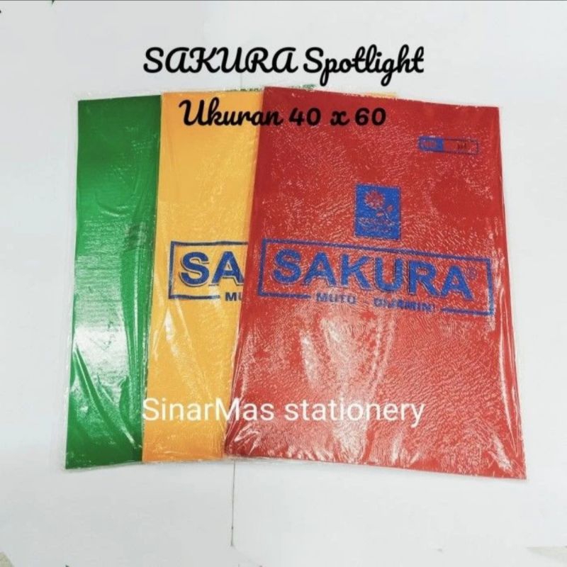 Kertas Cover Jilid Foil Sakura /Kertas Sakura Spotlight /Kertas Omega