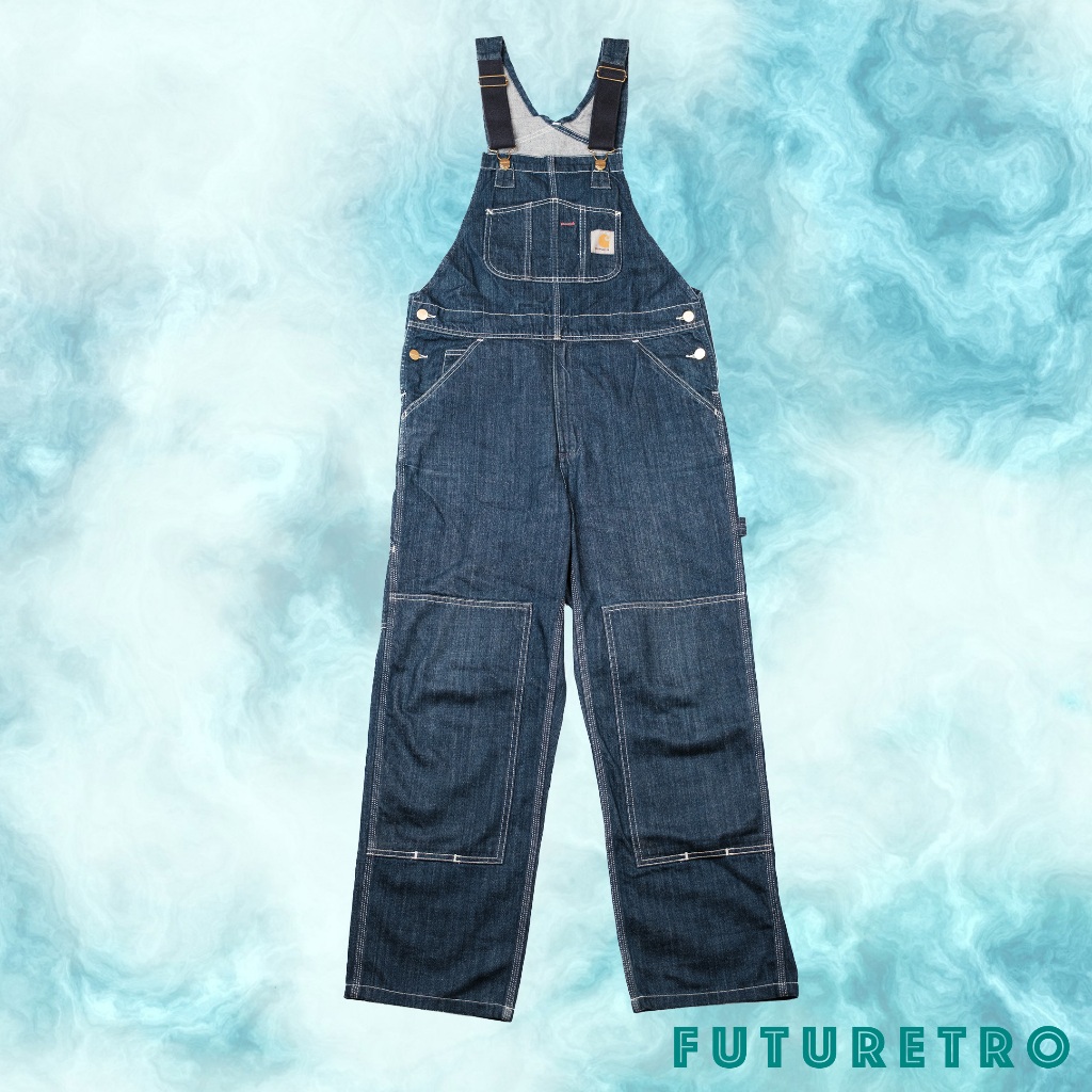 Carhartt Double Knee Bib Denim Overall