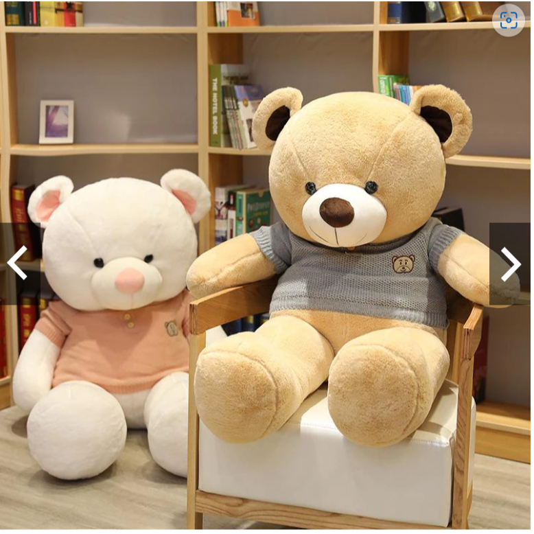 BONEKA BERUANG COKLAT SUPER JUMBO BONEKA BEAR PINK SOFT