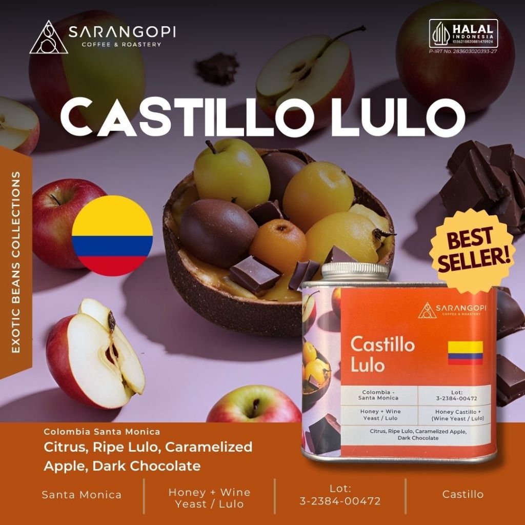 

Castillo Lulo - Sarangopi Roastery Speciality Exotic Coffee Tin Kopi