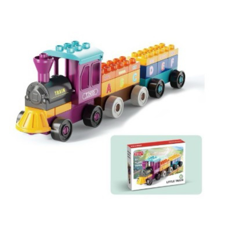 Feelo 34 pcs Train building block