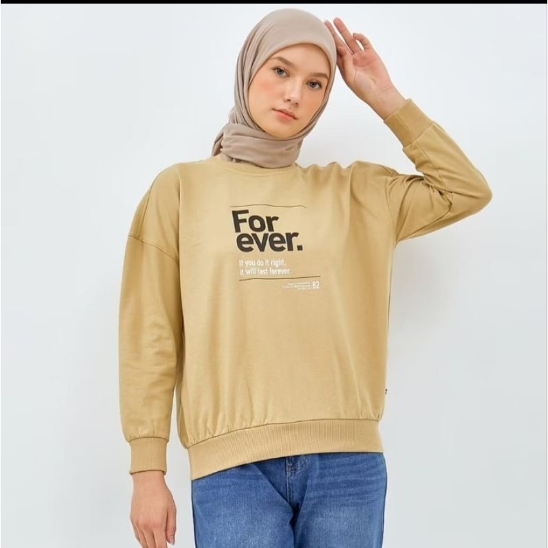 FLAMOUSH LUZIEN KHAKI SWEATER WANITA