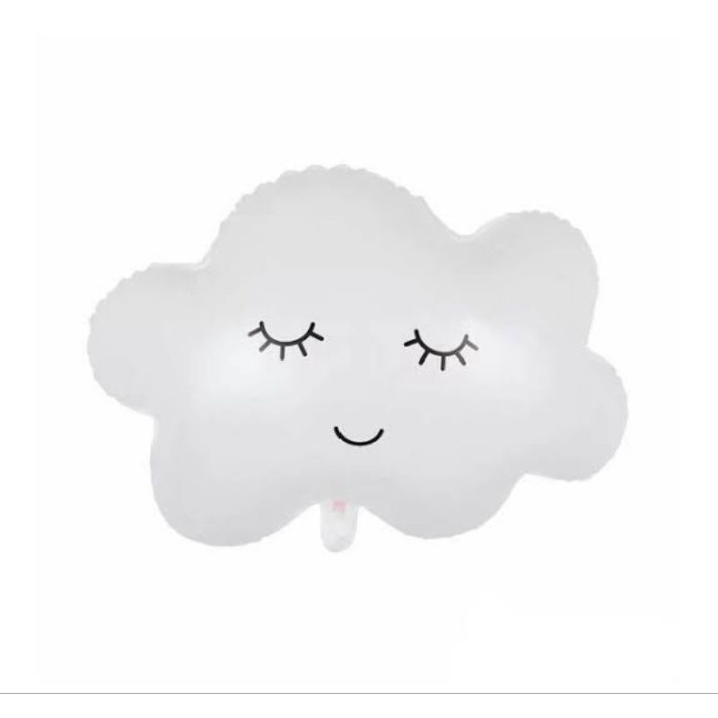 BALON FOIL AWAN / BALON FOIL AWAN PUTIH / BALON AWAN / CLOUD WHITE / DEKORASI AWAN / BALON AWAN TIDU
