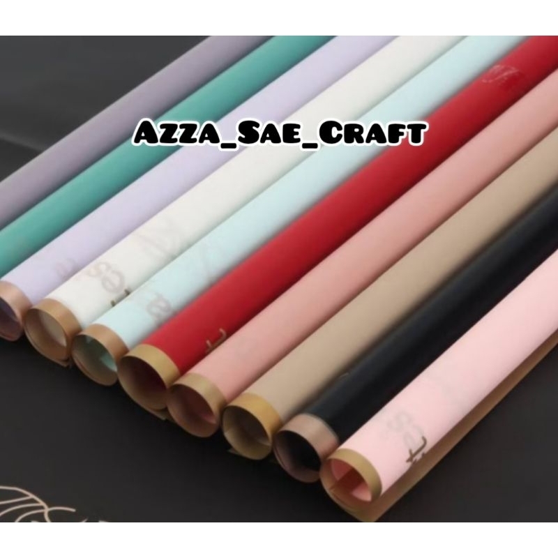 

Kertas Motif Warna Gold Wrapping Paper Motif Gift Kertas Buket Bunga Floral Wrapping Buket Craft Paper Gift Paper Kertas Bunga Florist Waterproof Paper Buket Wisuda Money Bouquet Flower Wrapping Cellophane FREE PACKING