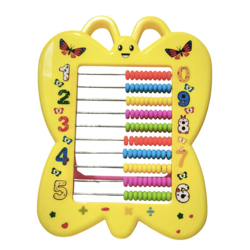 Sempoa Karakter Kupu-kupu Edukatif Anak TK/SD – Plastik Warna-Warni & Karakter Lucu – Mainan Belajar