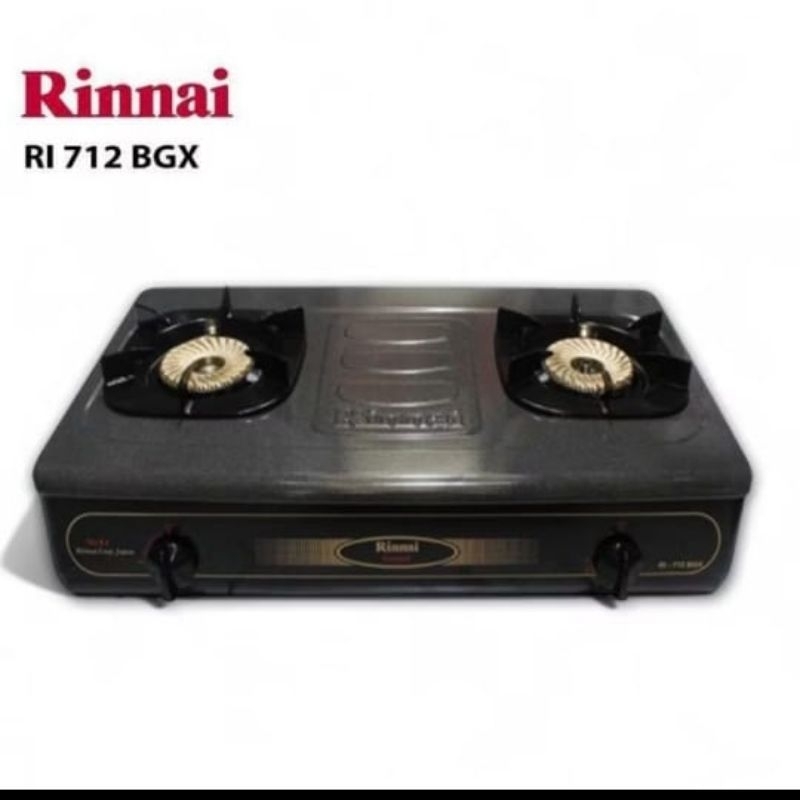 Kompor Rinnai 2 tungku RI 712 BGX api tornado/kompor gas 2 tungku