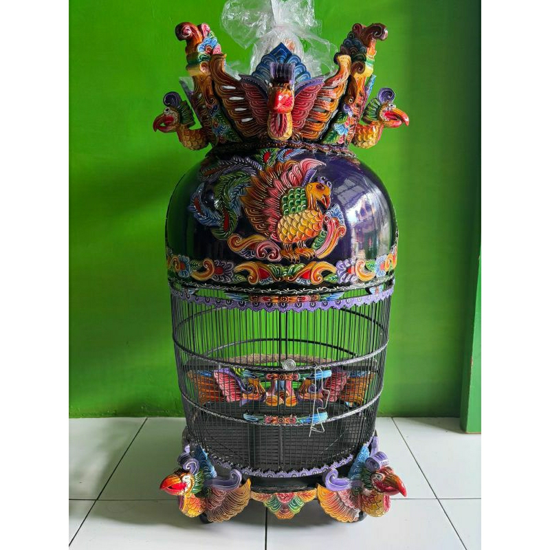 Sangkar perkutut jeruji fiber