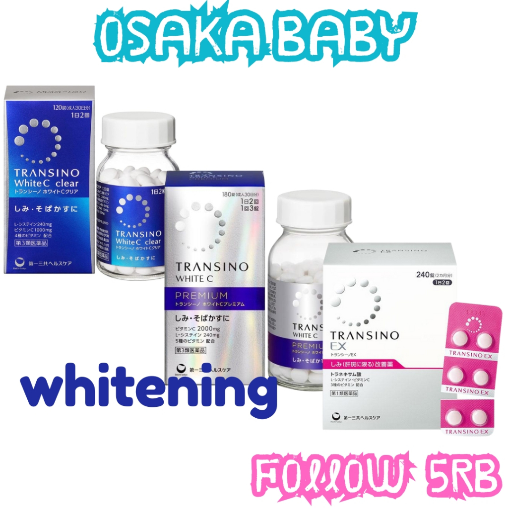 Transino Whitening Supplement Jepang Original Suplemen Kulit Cerah Glowing Untuk Mengurangi Noda