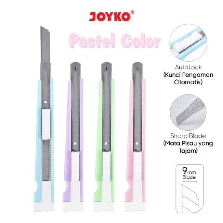 

Cutter Pemotong Joyko A-300A Pastel Color Warna Pastel