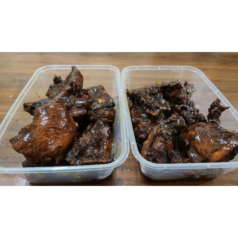 

Ayam bakar matang (tinggal panggang di pan)