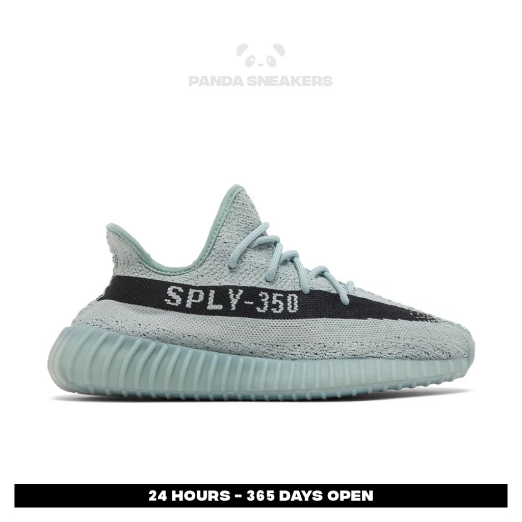 Sepatu Adidas Yeezy 350 Boost V2 Salt Green Black Sneakers Authentic