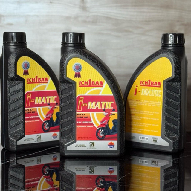 Oli Ichiban i-MATIC Motor Oil 0,8Liter 20W-50 Semi Sintetis Original