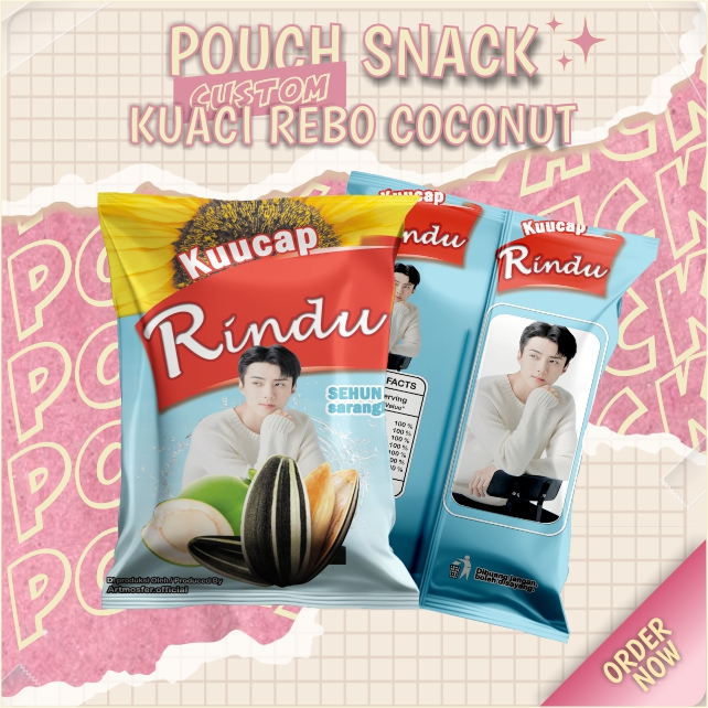 

Snack Pouch Jumbo Custom Kuaci Reb0 Coconut