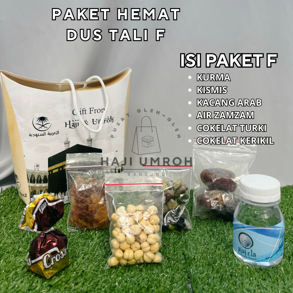 

Paket Hemat F Oleh Oleh Haji dan Umroh Dus Tali Tenteng Air Zamzam