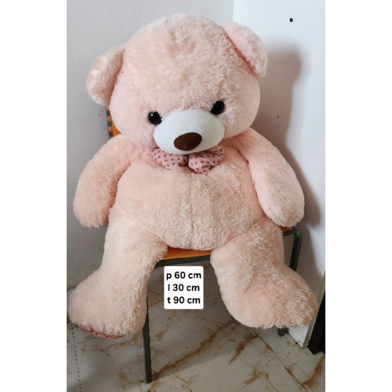SECOND • Boneka Istana Boneka Beruang Bear Besar Warna Pink Preloved