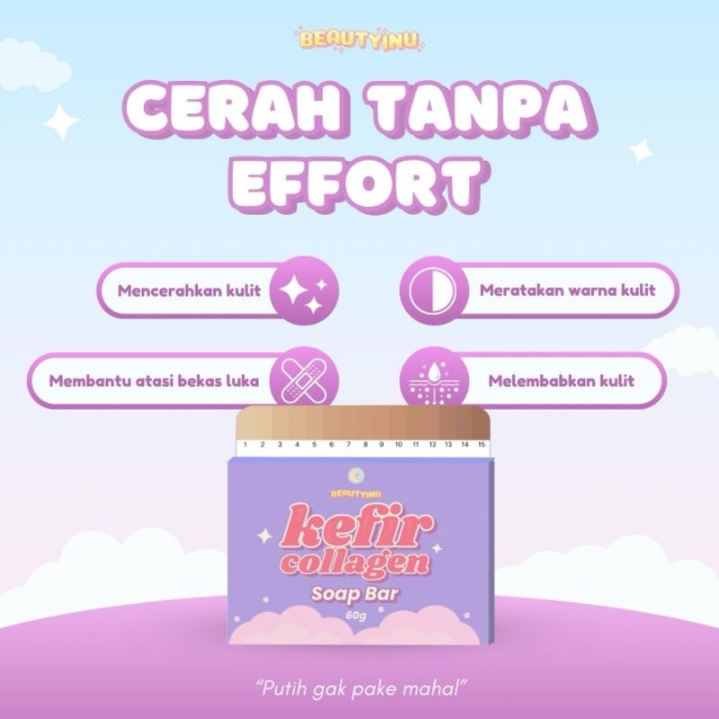 BEAUTYINU Kefir Collagen Bar Soap