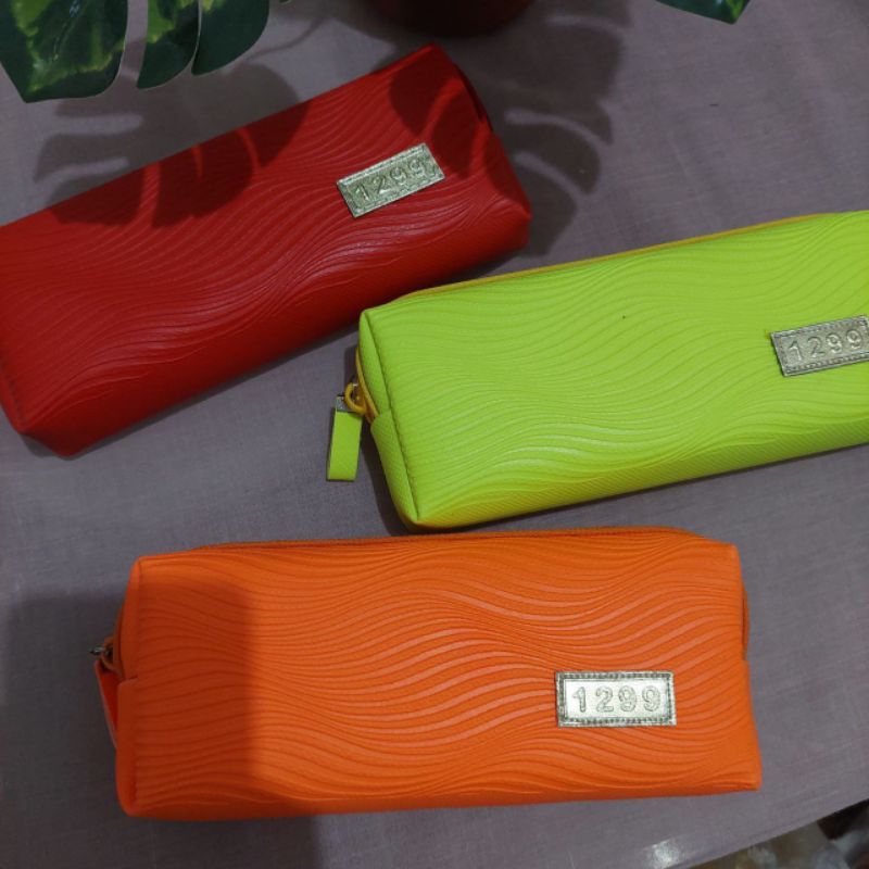 

[YOBANA] KOTAK PENSIL TEMPAT PENSIL PENCIL CASE 3 WARNA POLOS 1299 NEON LUCU UNIK