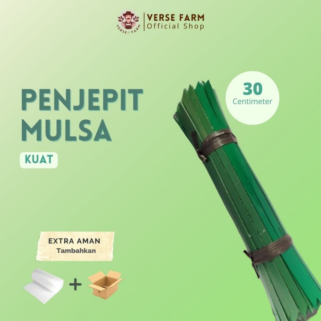 VERSE FARM - PASAK MULSA PENJEPIT PLASTIK MULSA MODERN PASAK PENGANTI KAYU PANJANG 30 CM 1KG