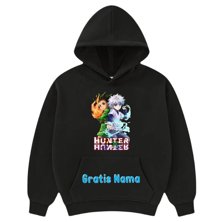 Jaket Sweater Hoodie Anak Anime Hunter x Hunter Killua Hoodie Anak Laki Laki Perempuan GRATIS NAMA