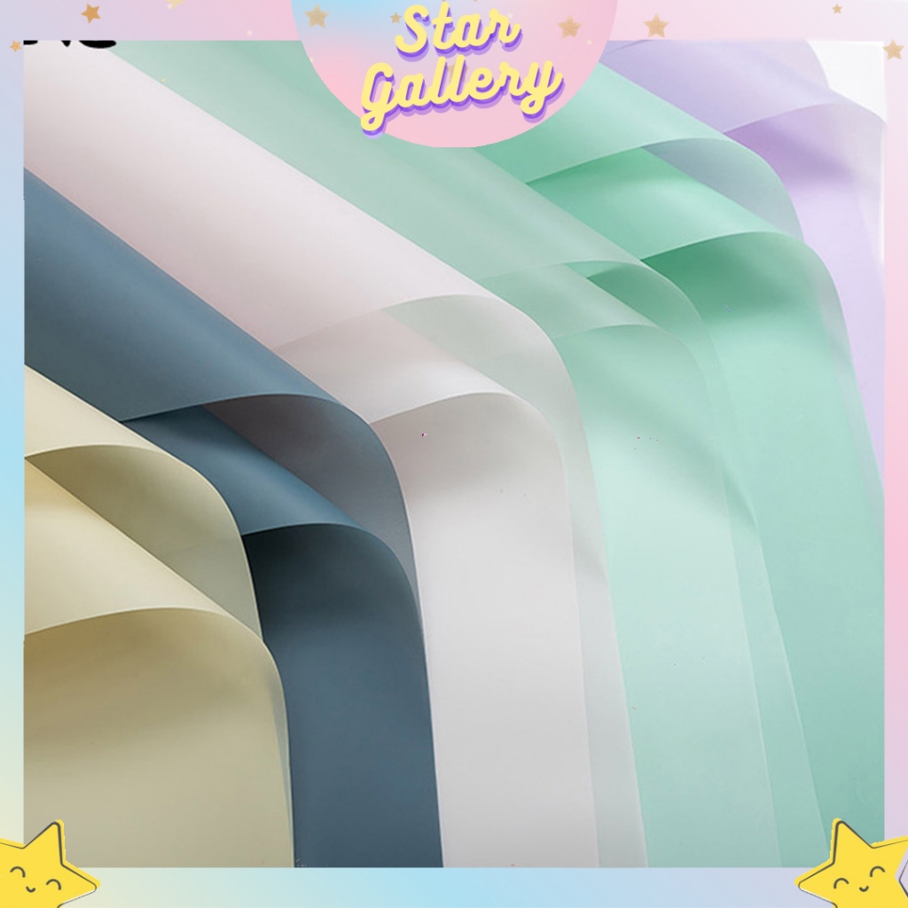 

(1 PACK ISI 20 LEMBAR) Kertas Buket Bunga Glossy Flower Wrappuing Glossy Color Cellophane KB6198