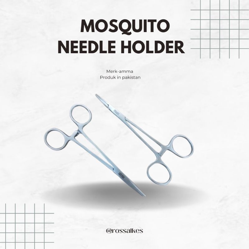 Mosquito Needle Holder 12 cm & 14 cm | Instrumen Bedah | Gunting Bedah