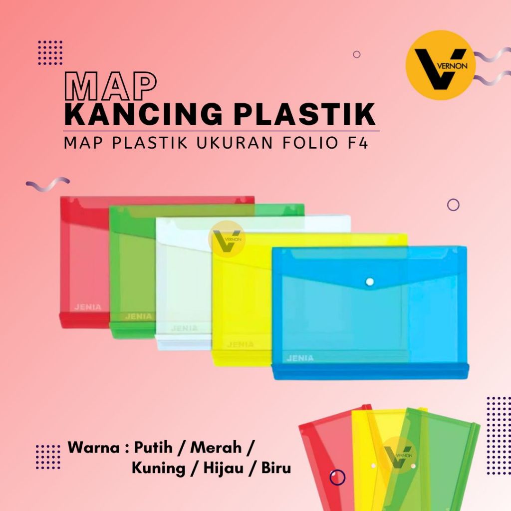 Map Plastik Kancing Map Folio F4 Map Plastik Map Kancing Amplop Map Plastik Transparan
