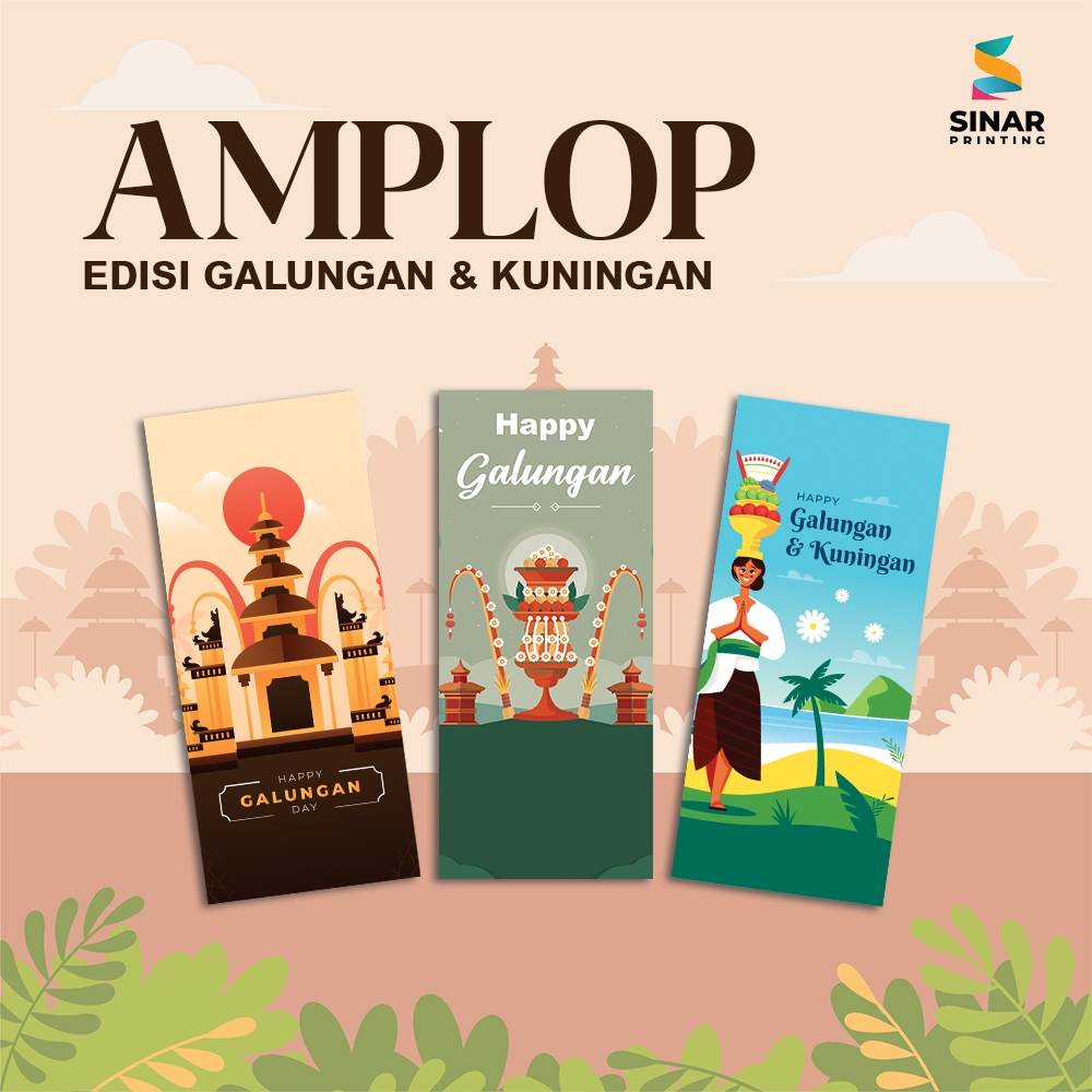 

SINAR PRINTING - AMPLOP GALUNGAN & KUNINGAN (1 PACK ISI 8 PCS) - GALUNGAN & KUNINGAN - AMPLOP CUSTOM