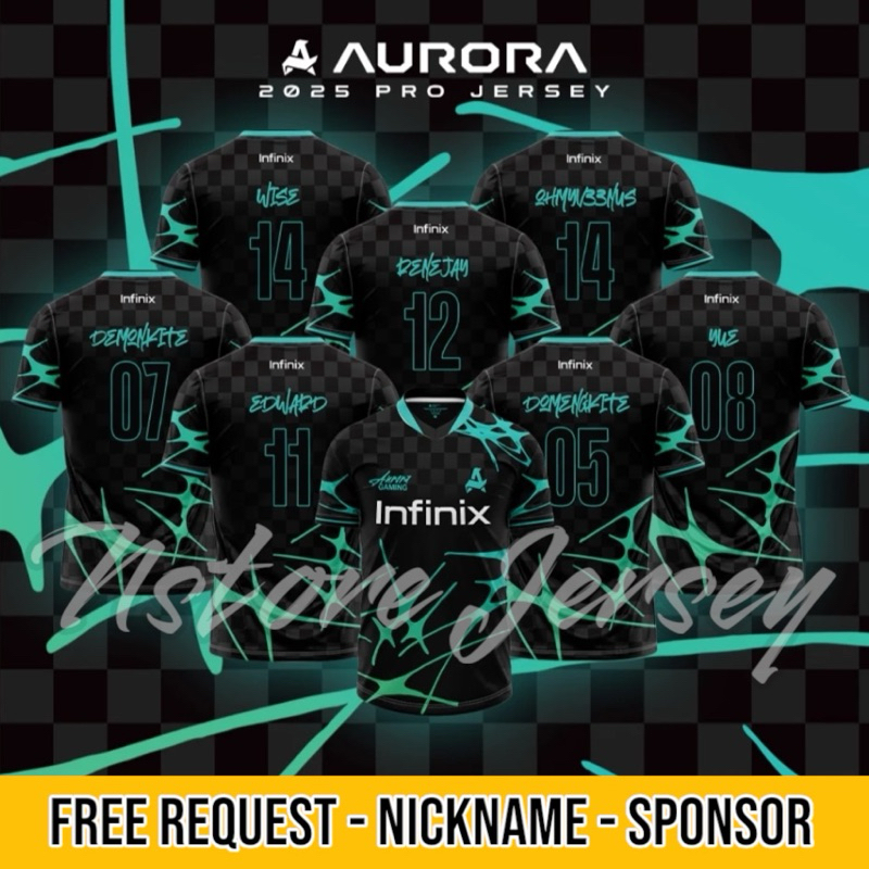 Jersey Aurora Pro Terbaru 2025 Free Nickaname & Nomer